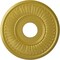 Ekena Millwork Berkshire Ceiling Medallion (Fits Canopies up to 7"), 15 3/4"OD x 3 7/8"ID x 3/4"P, Rich Gold CM15BERGS - alternate 1